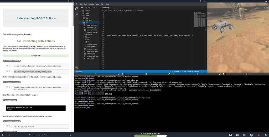 Cannot run leo_description rotate_action_server - ROS2 in 5 Days C++ ...