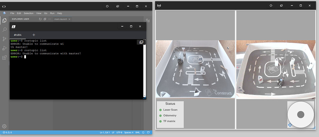 Unable to communicate with master in Robot Real Lab - ROSDS Support ...