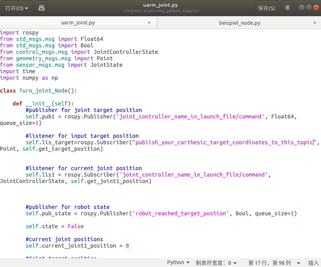 How could I use python script to control Joint controller - Python ...