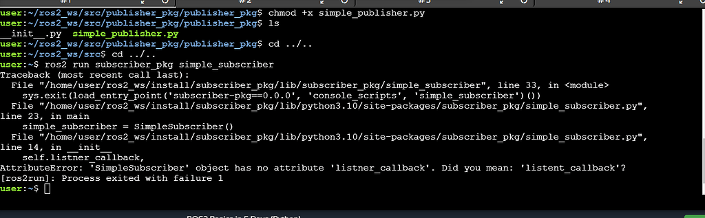 Cannot see error in simple_publisher code - ROS2 Basics in 5 Days ...