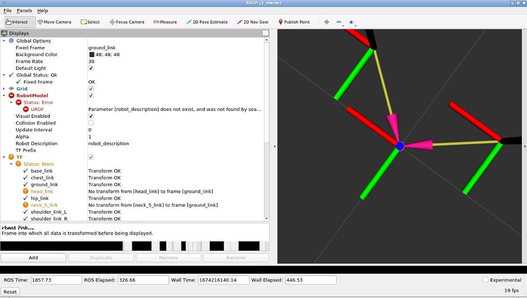 [robot Description] Robotmodel Status Error In Rviz - Urdf For Robot 