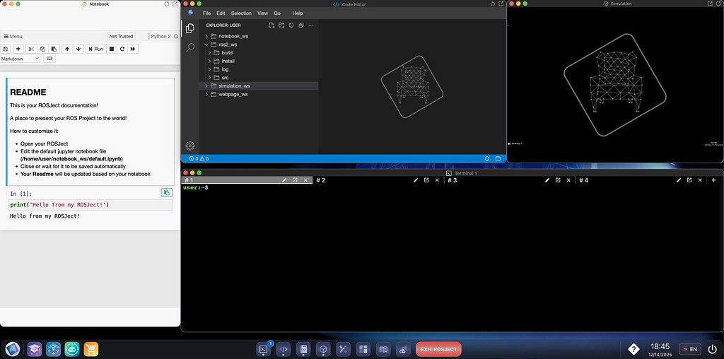 ROS2 Basics Python Real Robot Project rosject link does not work ...